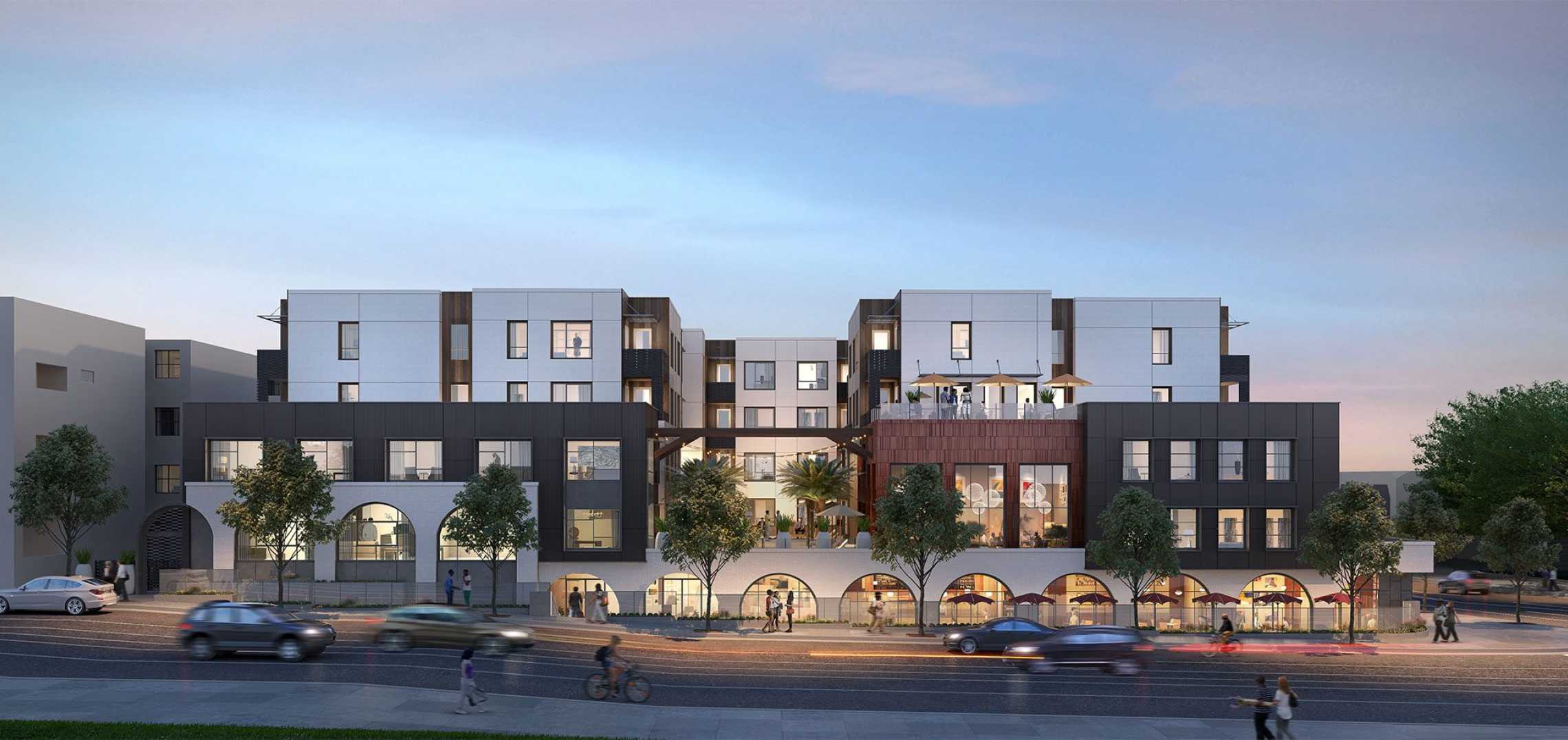 Wood framing rises for mixeduse building in Los Feliz Urbanize LA
